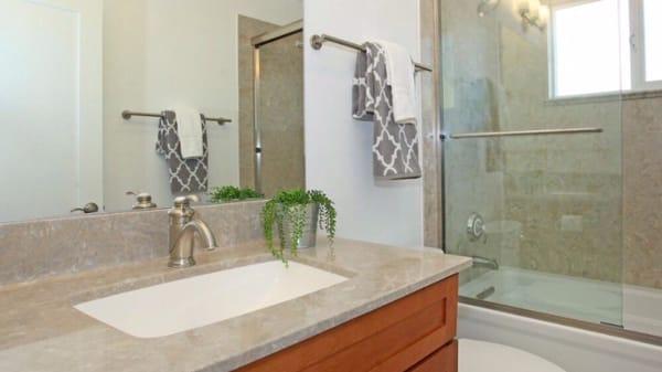 2015 Menlo Park CA remodeled existing bathroom