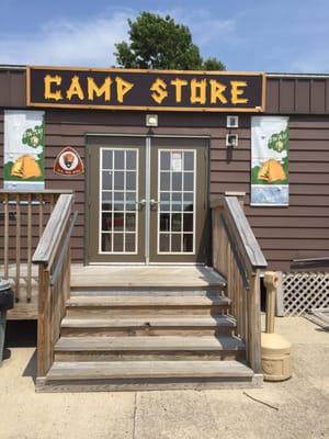 the camp store where you can purchase fire wood and other camping necessities.