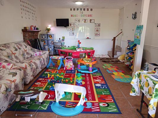 Mane Daycare offers a playroom designed for children to play safely and have fun.