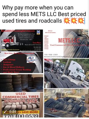 Best price tires and commercial road side service guaranteed