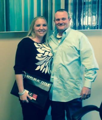 Mr. and Mrs. Fenton closed their FHA loan in 15 working days!!