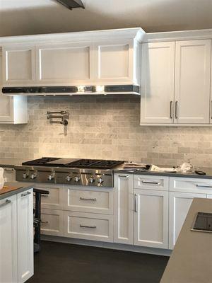 Custom Kitchen with beautiful Quartz Counter Tops