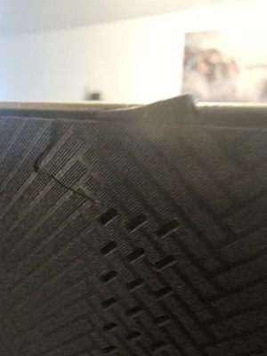 Cracked backplate after technician came to my home