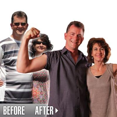 Kyle lost 33 lbs and gained 10-15 lbs of muscle, and Wendy lost 15 lbs of fat