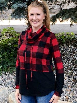 Hailey & Co Buffalo Plaid Pullover