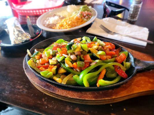 Vegetable fajitas