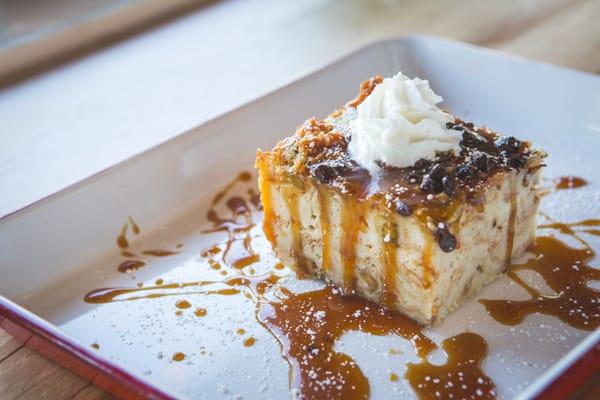 Croissant bread pudding - Trip Advisor rates APK #1 in Santa Monica for coffee and #1 for dessert too