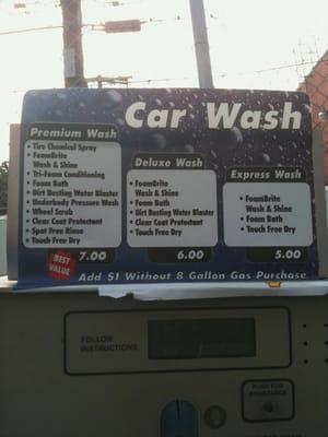 Car wash types