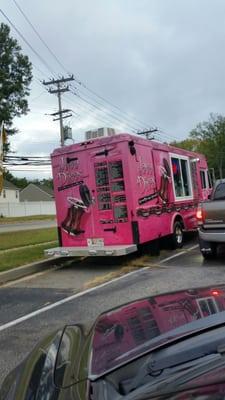 Look for the bright pink Java Divas food truck.