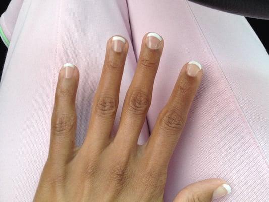 Beautiful job on my French tips!