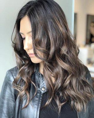 Light brown balayage