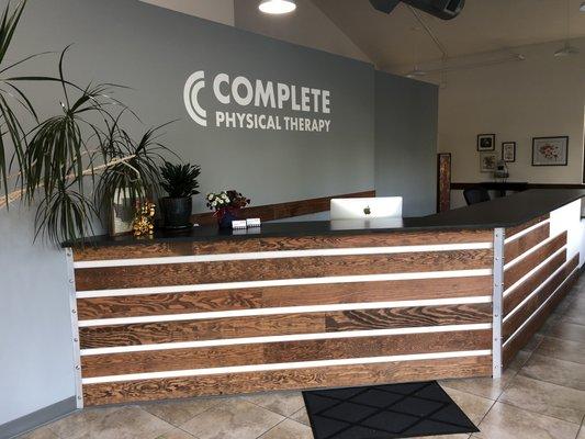 Front Desk to check-in for physical therapy and massage therapy