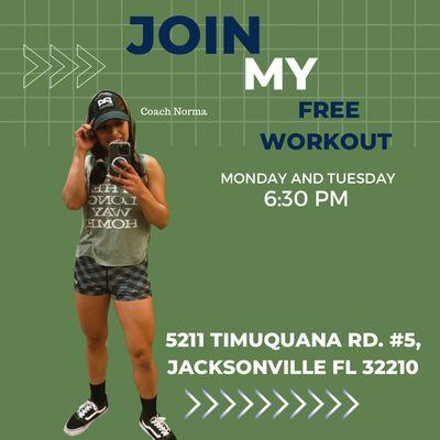 Free workout class, train your body