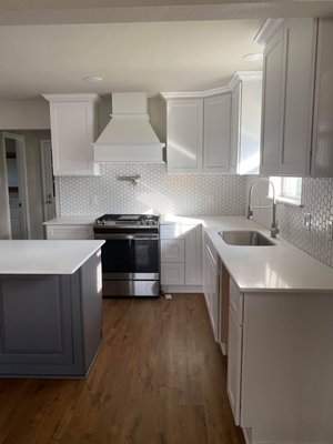 White kitchen remodel