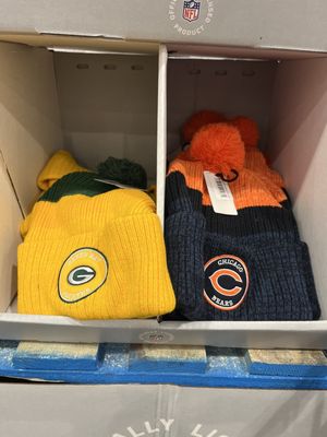 The Greenbay hat is touching the Bears hat, I will be filing a complaint