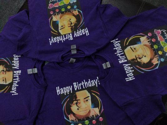 Custom Happy Birthday T-Shirts