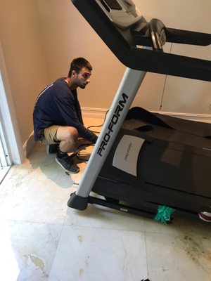 Putting my treadmill back together... thanks RDC moving