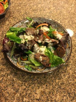 Steak Salad... Obviously..  delicious