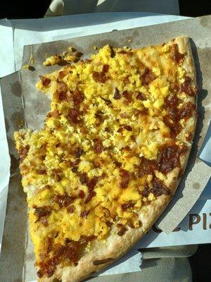 Breakfast pizza 3 bucks