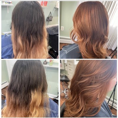 Auburn hair transformation!