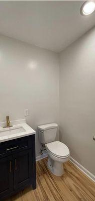 After: complete job of remodeled restroom