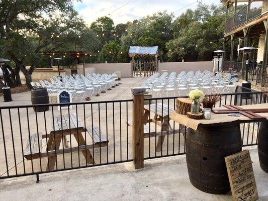 Patio Wedding