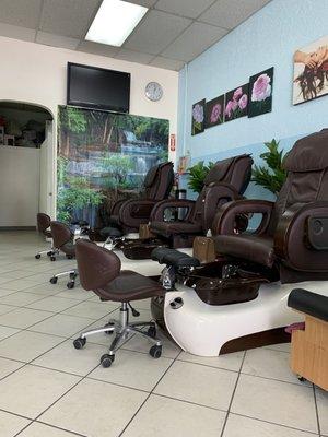 Beautiful Nails Spa Chairs!