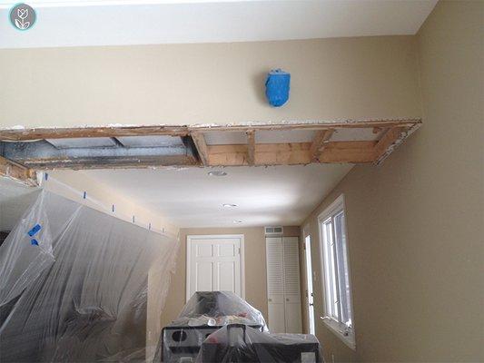 Water Damaged Ceiling Fix