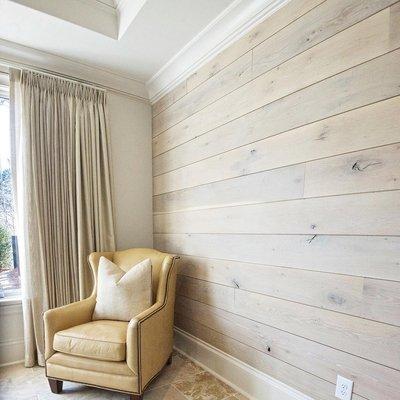 Canopy Sky Shiplap paneling. Custom home build by Buckwood Homes. Designed by Dress the Nest.