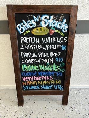 Shake it up menu