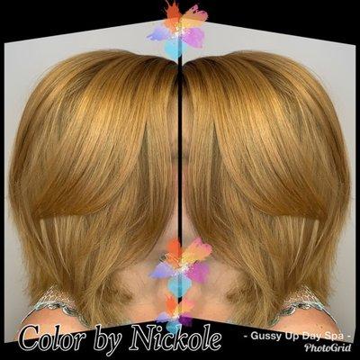 Get that natural tone back into your hair! Color by Nickole!