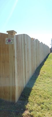 Arch privacy fence