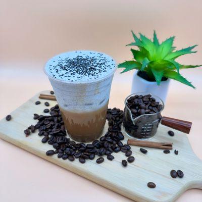 Black Sesame Cream Latte