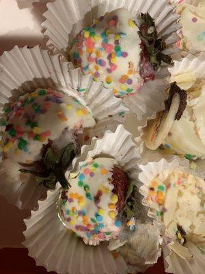 Moldy chocolate covered strawberries...