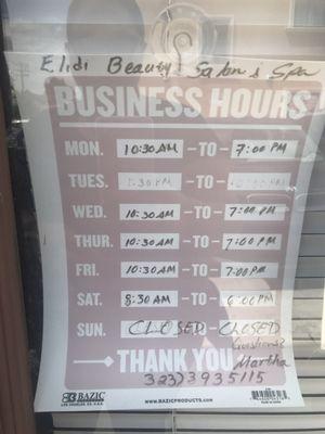 Business hours 2