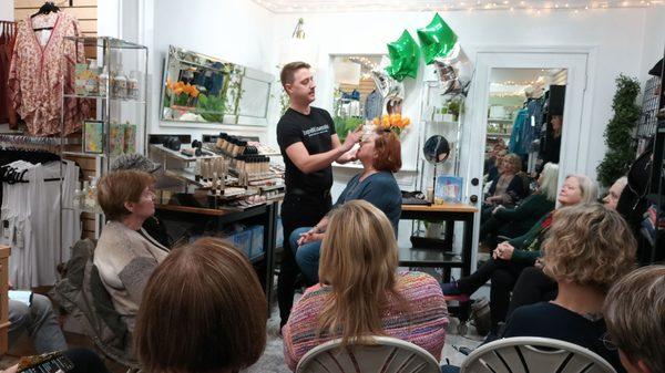 Bare Mineral makeup Class with Scott.