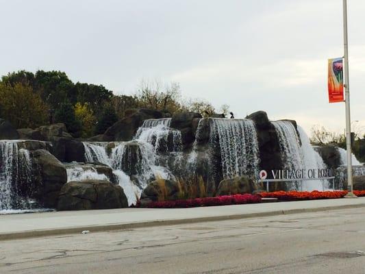 Newly renovated fountain in Rosemont