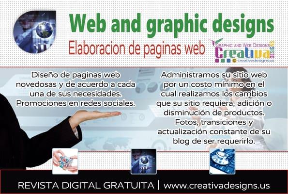 Paginas web y redes sociales