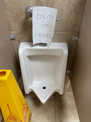 Out of order urinal