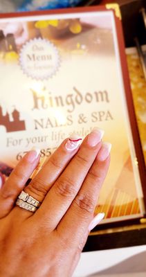 Love my SNS Nails from Kingdom Nails.  Always look good,  thank you!