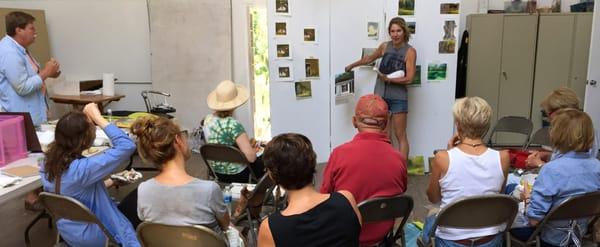 Plein Air Workshop at Chester Springs Studio, Chester County.