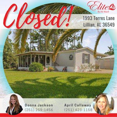 Closed property for this team: Donna and April.