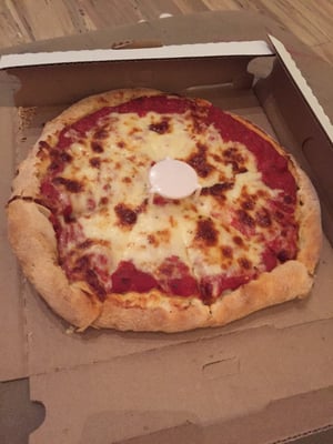 Our small cheese pizza.