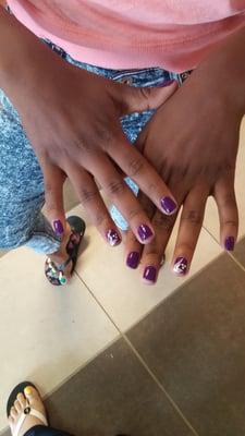 My neice's mani/pedi