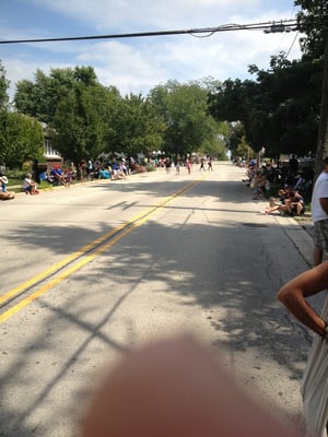 Getting ready for parade.