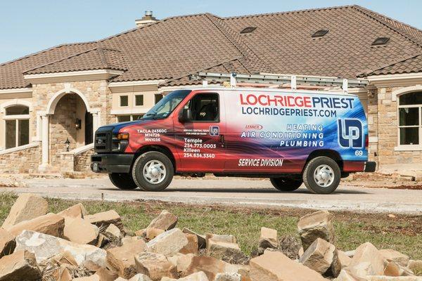 Lochridge Priest service van at a residential service call