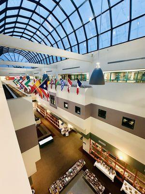 Atrium from the third floor.