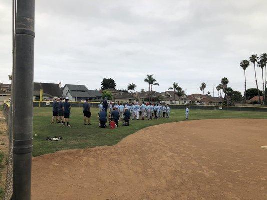 Coaches intros on the first day of camp