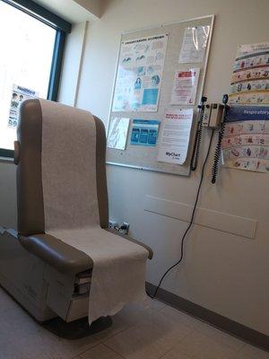 Exam room in Asthma Clinic