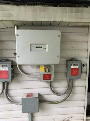 SMA inverter during an inspection